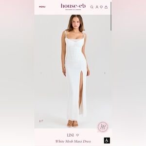 House of CB Lini white dress size medium